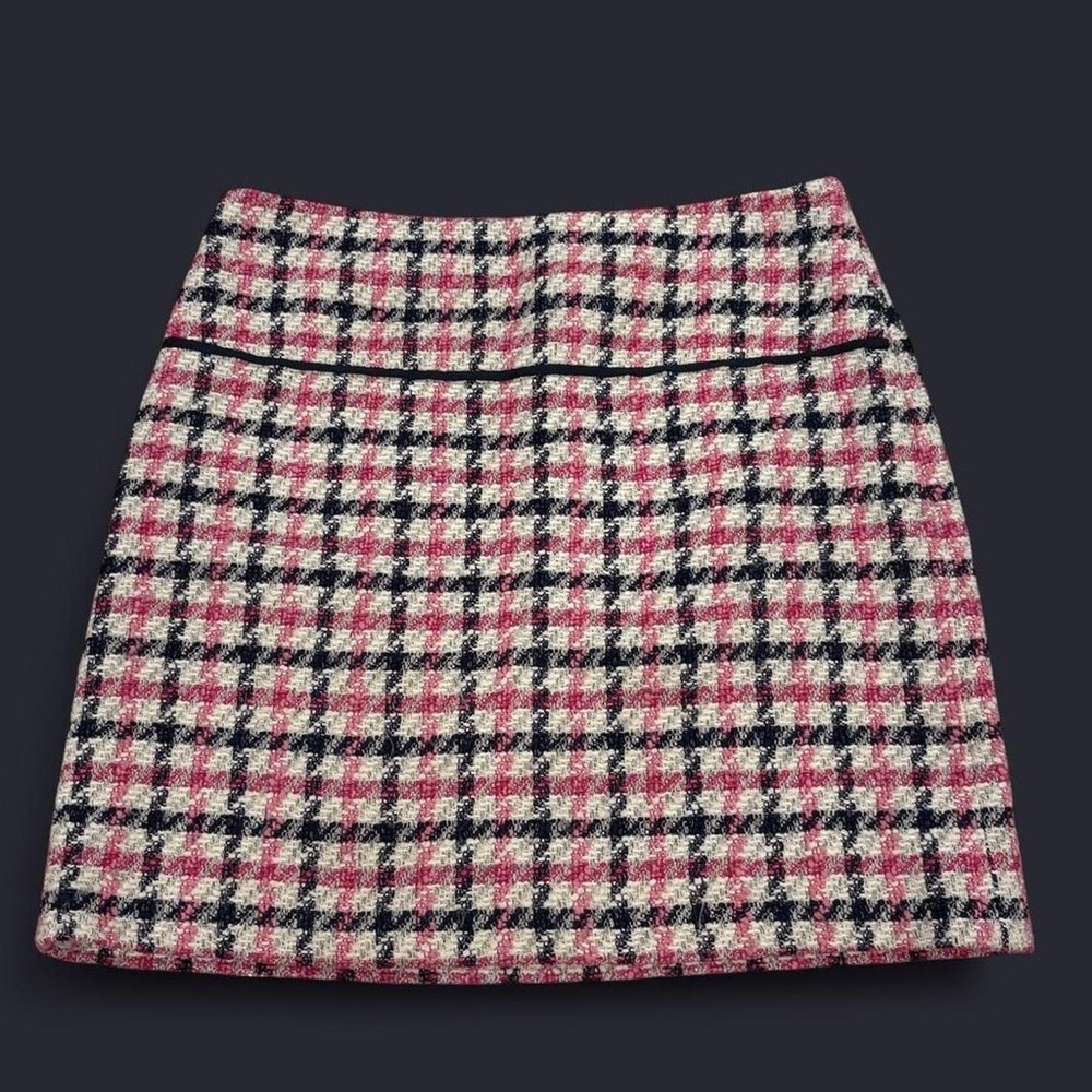 Brooks Brothers Red Tweed Plaid Skirt Size 8